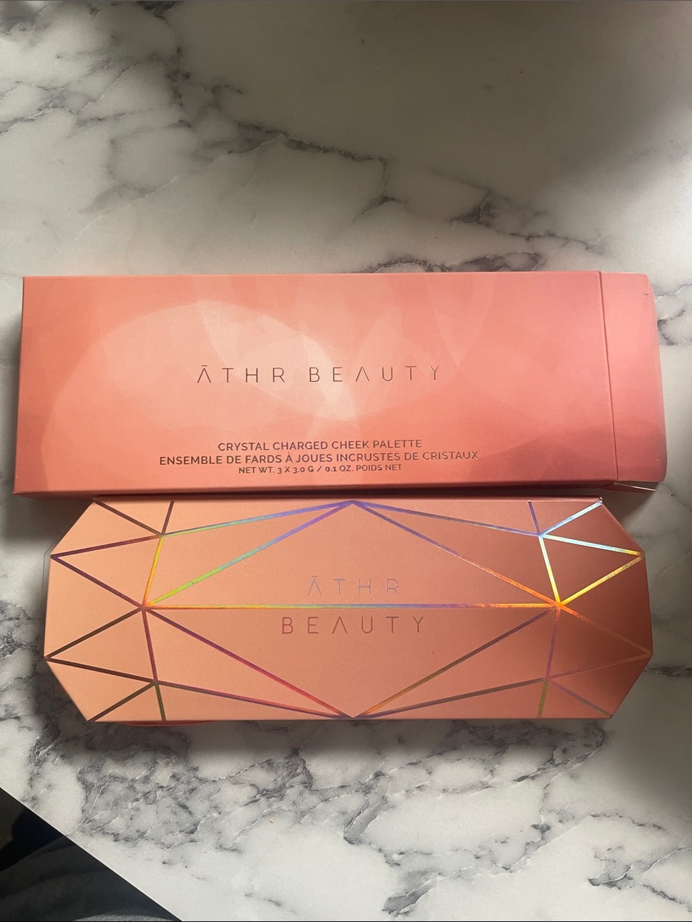 ATHR Beauty Crystal Charged Cheek Palette - Peachy Pink